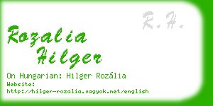 rozalia hilger business card